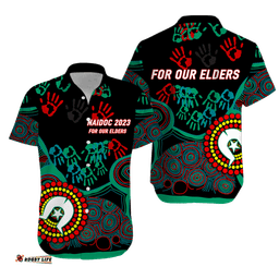 NAIDOC Week Aboriginal Art For Our Elders Hawaiian Shirt