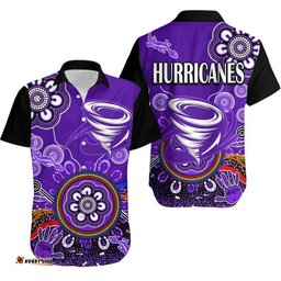 Hobart Hurricanes Hawaiian Shirt Cricket Indigenous Aboriginal Lizard Version