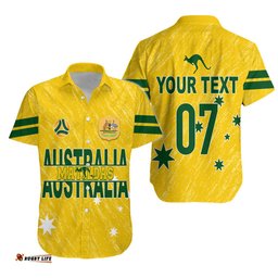 Australia Soccer Hawaiian Shirt World Cup Matildas Sporty Vibes