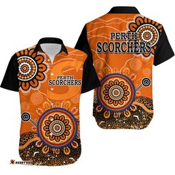 Perth Scorchers Hawaiian Shirt Cricket Indigenous Aboriginal
