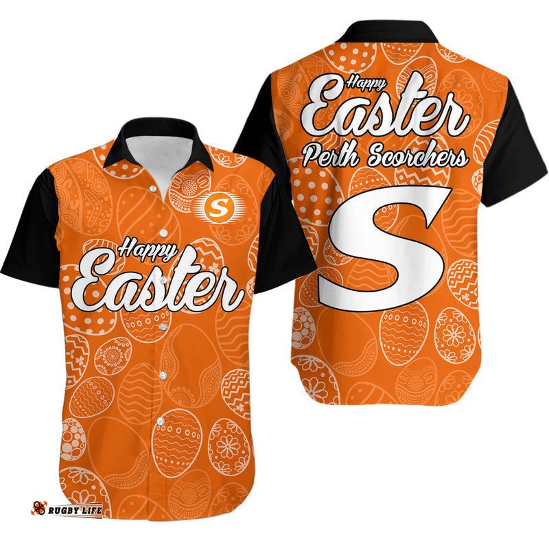 Perth Scorchers Cricket Happy Easter Day Hawaiian Shirt Simple Style