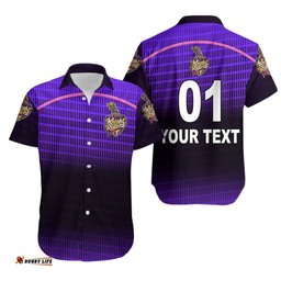 Custom Personalised Abu Dhabi Knight Riders ILT20 ADKR Cricket Simple Style Hawaiian Shirt