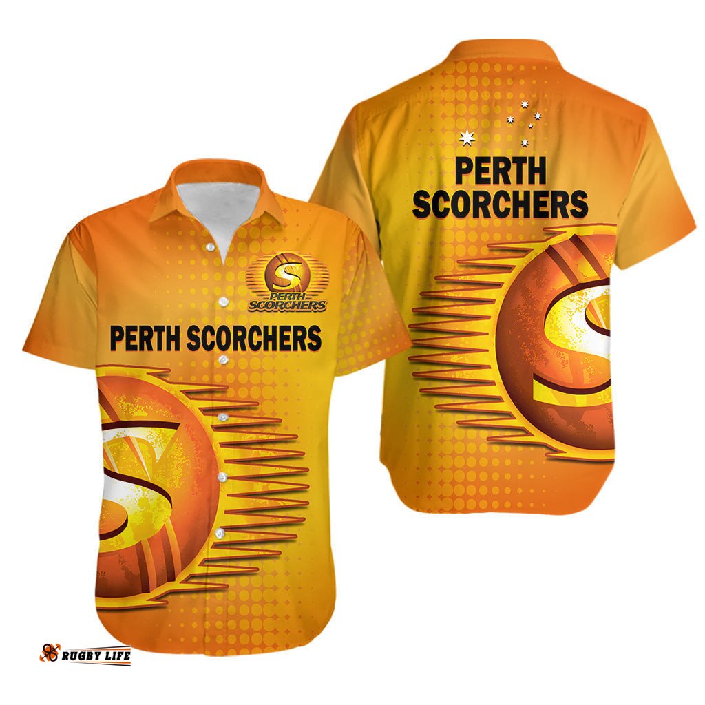 Perth Scorchers Cricket Hawaiian Shirt Simple Style
