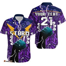 Custom Personalised Storm Rugby Hawaiian Shirt Indigenous With Thunder Go Storm