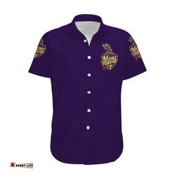 Custom Personalised Abu Dhabi Knight Riders ILT20 ADKR Cricket Simplified Vibes Purple Hawaiian Shirt