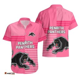Penrith Panthers Rugby Hawaiian Shirt Proud The Panthers Comeback Pink