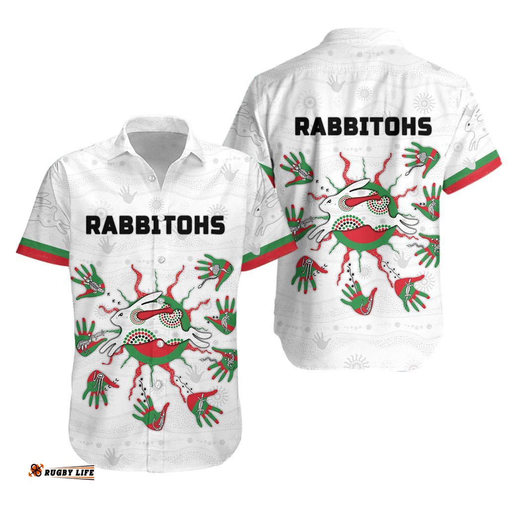 Rabbitohs Indigenous Hawaiian Shirt Animals Aboriginal