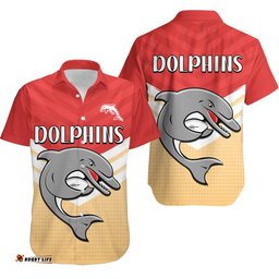 Redcliffe Dolphins Rugby Hawaiian Shirt Simple Style