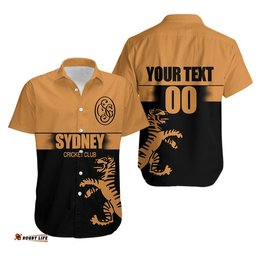 Custom Personalised And Number NSW Cricket Sydney Club Hawaiian Shirt