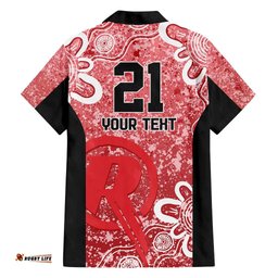 Australian Renegades Cricket Custom Hawaiian Shirt Minimalism Aboriginal