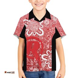 Australian Renegades Cricket Custom Hawaiian Shirt Minimalism Aboriginal