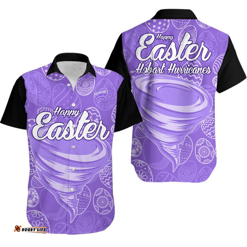 Hobart Hurricanes Cricket Happy Easter Day Hawaiian Shirt Simple Style