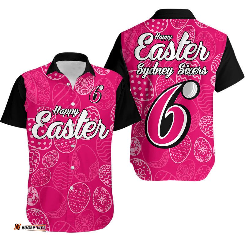 Sydney Sixers Cricket Happy Easter Day Hawaiian Shirt Simple Style
