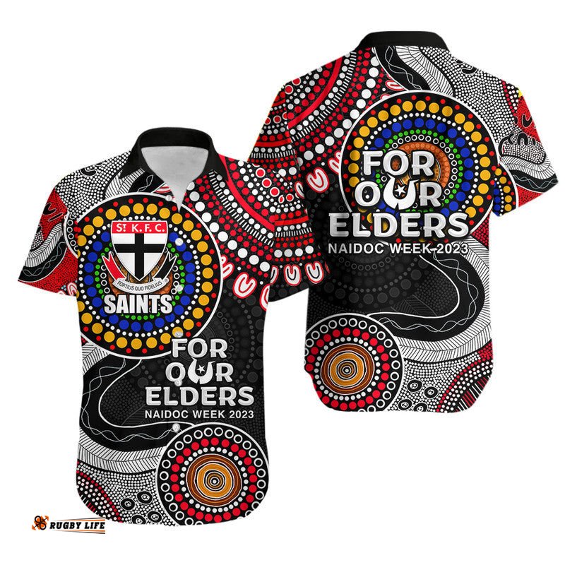 Saint Rugby Hawaiian Shirt NAIDOC Aboriginal