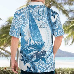 New Zealand Saling Hawaiian Shirt Aotearoa Yacht Racing Born To Sail