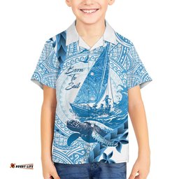 New Zealand Saling Hawaiian Shirt Aotearoa Yacht Racing Born To Sail