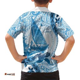 New Zealand Saling Hawaiian Shirt Aotearoa Yacht Racing Born To Sail
