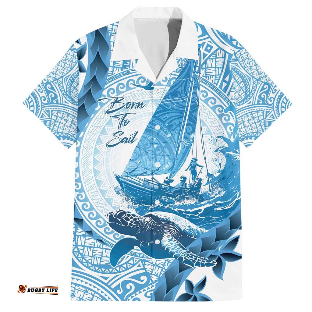 New Zealand Saling Hawaiian Shirt Aotearoa Yacht Racing Born To Sail