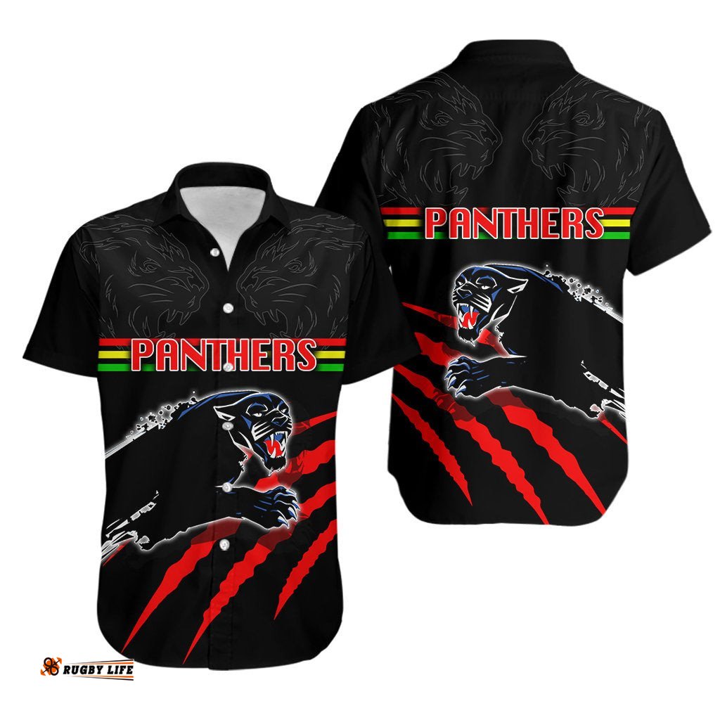Panthers Hawaiian Shirt Claws