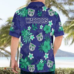 Warriors Rugby Hawaiian Shirt Beautiful Floral Pattern Spring Summer Vibe