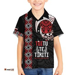 Aotearoa Toitu Te Tiriti Hawaiian Shirt Honour The Treaty Maori Haka