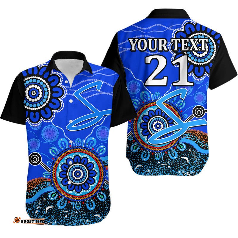 Custom Personalised Adelaide Strikers Hawaiian Shirt Cricket Indigenous Aboriginal