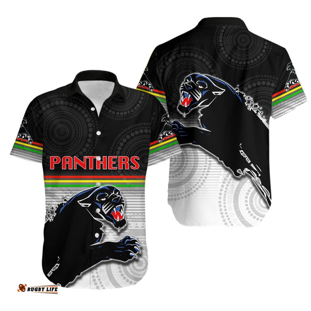 Panthers Aboriginal Hawaiian Shirt Simple Style