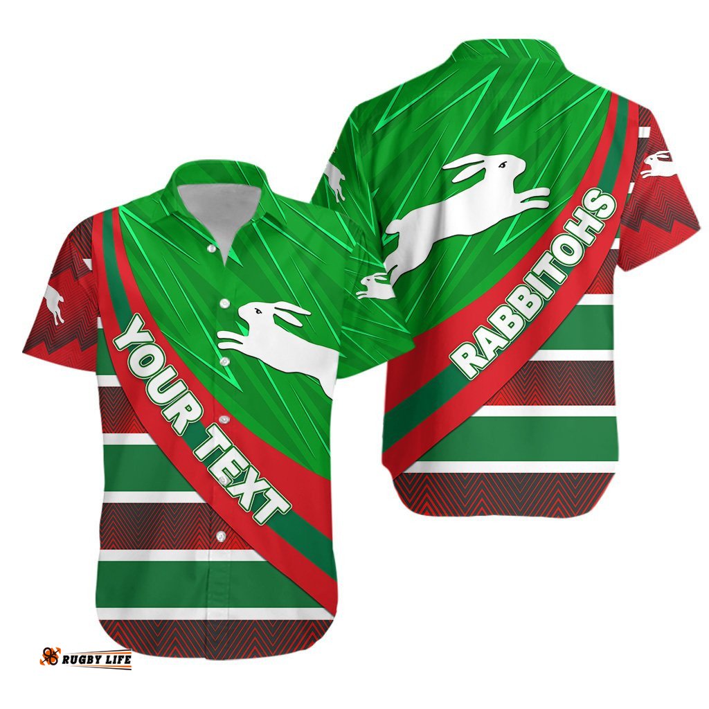 Custom Personalised South Sydney Rabbitohs Hawaiian Shirt Victorian Vibes