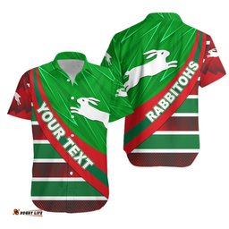 Custom Personalised South Sydney Rabbitohs Hawaiian Shirt Victorian Vibes