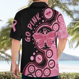 Australia Indigenous Hawaiian Shirt Breast Cancer Ribbon Butterfly Aboriginal Arts