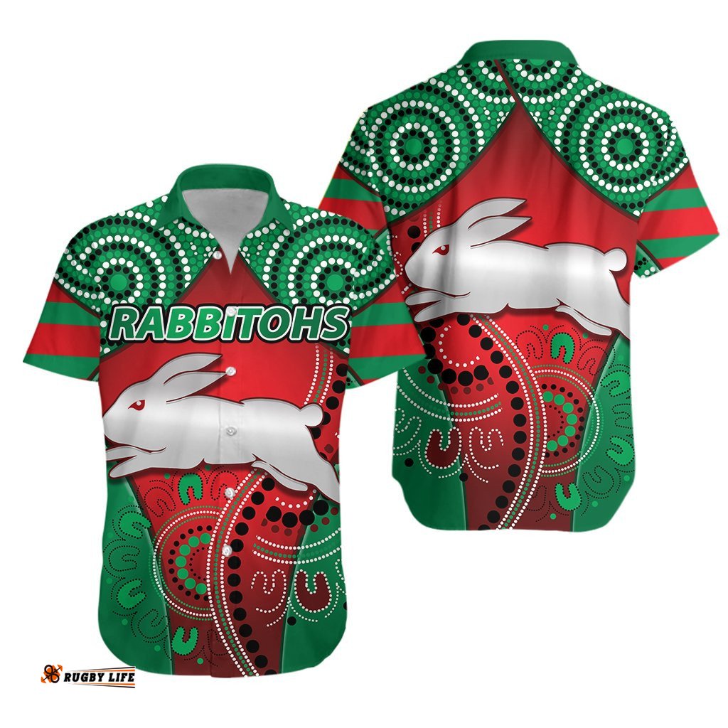 Rabbitohs New Hawaiian Shirt Indigenous Energy