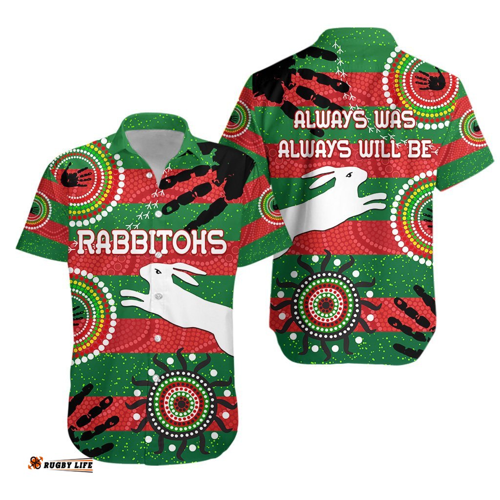 NAIDOC Rabbitohs Hawaiian Shirt Aboriginal Vibes