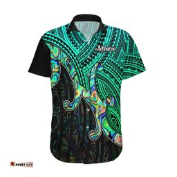 Aotearoa Papua Shell Hawaiian Shirt Maori Tribal Pattern