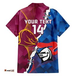 Custom Broncos And Knights Rugby Hawaiian Shirt Dynamic Version
