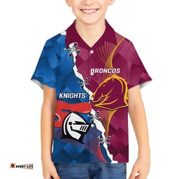 Custom Broncos And Knights Rugby Hawaiian Shirt Dynamic Version