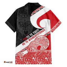 Toitu Te Tiriti Me Te Whakaputanga Hawaiian Shirt Maori Wahaika With Haka Face