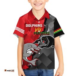 Personalised Panthers And Dolphins Hawaiian Shirt Sporty Version