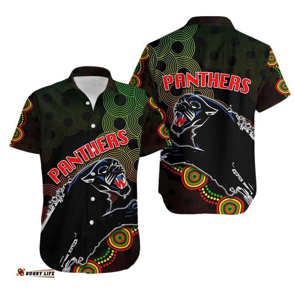 Panthers Aboriginal Hawaiian Shirt