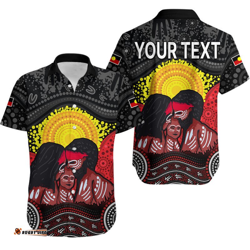 Custom Personalised Australia Indigenous Aboriginal Family Hawaiian Shirt