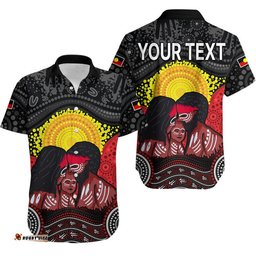 Custom Personalised Australia Indigenous Aboriginal Family Hawaiian Shirt