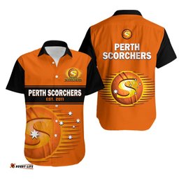 Perth Scorchers Cricket Hawaiian Shirt Est 2011 Sporty Version