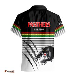 Penrith Panthers Rugby Hawaiian Shirt Authentic Permiers Black Version