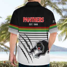Penrith Panthers Rugby Hawaiian Shirt Authentic Permiers Black Version
