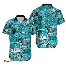 BBL Cricket Hawaiian ShirtBrisbane Heat Hawaii Style Mix Aboriginal