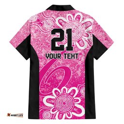 Australian Sixers Cricket Custom Hawaiian Shirt Minimalism Aboriginal