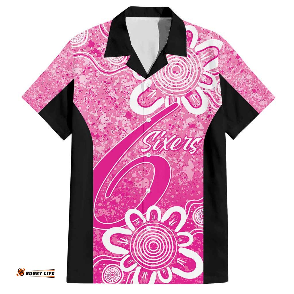 Australian Sixers Cricket Custom Hawaiian Shirt Minimalism Aboriginal