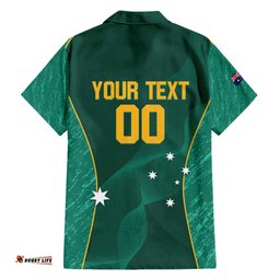Custom Baseball Australia Hawaiian Shirt Go Champions Aussie Kangaroo Mascot