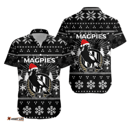 Collingwood Magpies Hawaiian Shirt Christmas Ugly Style