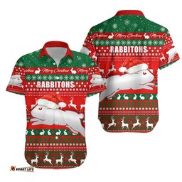 Rabbitohs Christmas Hawaiian Shirt South Sydney Indigenous