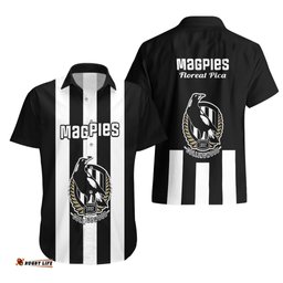 Collingwood Football Hawaiian Shirt Go Magpies Sporty Style